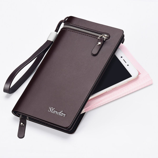 Vyriška piniginė su užtrauktuku kreditinėms kortelėms