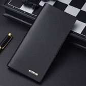 Vyriška odinė piniginė su metaliniu elementu dviejų spalvų