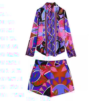 TRAF Print Bermudų šortai Moteriški vasariniai šortai aukštu juosmeniu Moteriški madingi gatvės drabužiai trumpos kelnės Moteriški paplūdimio laisvalaikio šortai Moteriški