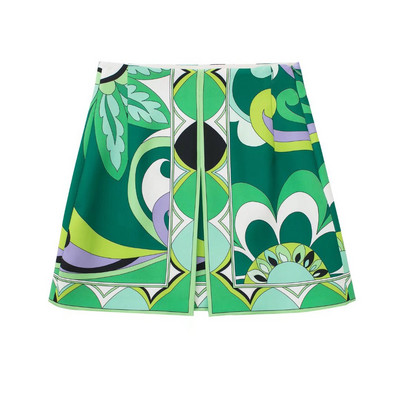 TRAF Print Bermudų šortai Moteriški vasariniai šortai aukštu juosmeniu Moteriški madingi gatvės drabužiai trumpos kelnės Moteriški paplūdimio laisvalaikio šortai Moteriški