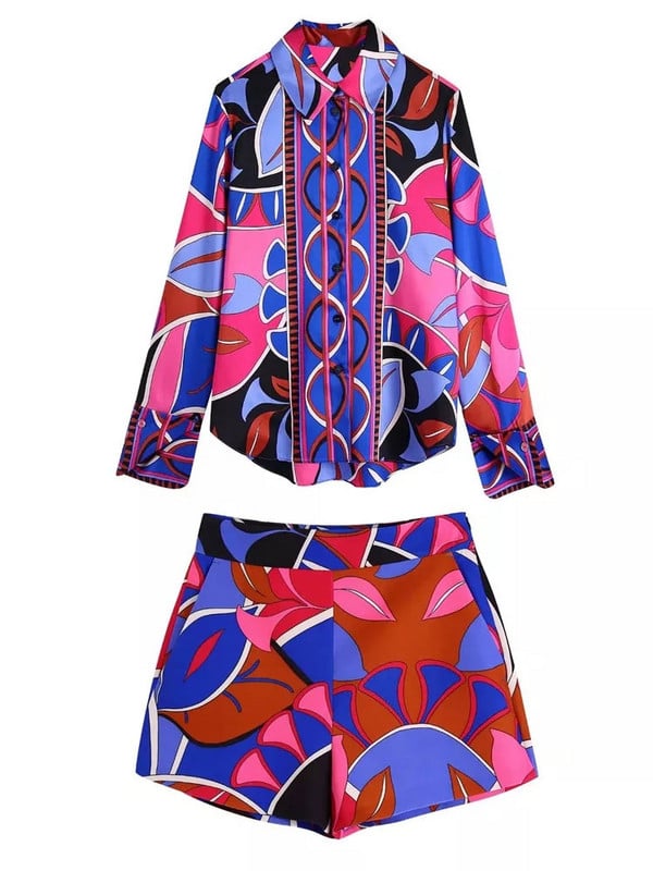 TRAF Print Bermudų šortai Moteriški vasariniai šortai aukštu juosmeniu Moteriški madingi gatvės drabužiai trumpos kelnės Moteriški paplūdimio laisvalaikio šortai Moteriški