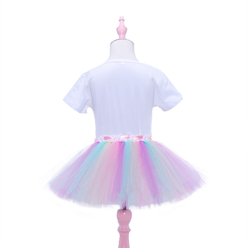 2kom jednorog tutu kostim za djevojčice Ručno izrađena suknja od tila za djevojčice Rođendanske dječje haljine za zabavu Noć vještica Božićna odjeća za bebe