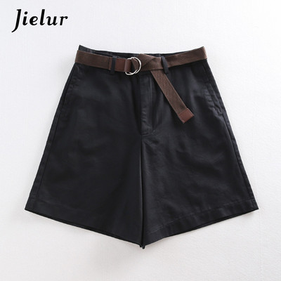 Jielur šortai 4 vienspalviai varčios Laisvalaikio šortai Moteriški A formos aukšto juosmens ploni trumpi moteriški elegantiški S-XXL moteriški apatiniai
