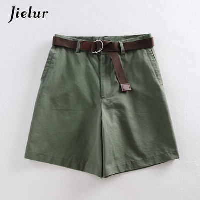 Jielur šortai 4 vienspalviai varčios Laisvalaikio šortai Moteriški A formos aukšto juosmens ploni trumpi moteriški elegantiški S-XXL moteriški apatiniai
