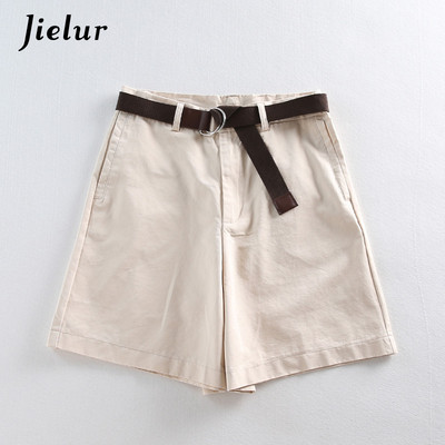 Jielur šortai 4 vienspalviai varčios Laisvalaikio šortai Moteriški A formos aukšto juosmens ploni trumpi moteriški elegantiški S-XXL moteriški apatiniai