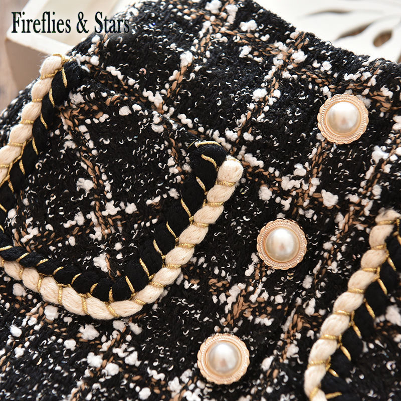 Őszi téli lányok szoknya baba szoknya gyerekeknek divatos szoknya gyerekeknek alsó divat csekk Gunny Pearl zseb bársony meleg 4-12 éves korig