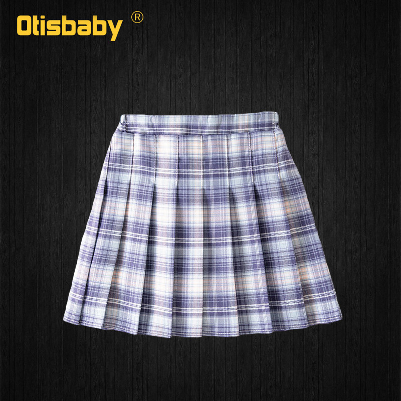 Fusta scurtă plisată în carouri de toamnă pentru copii Haine de școală pentru fete Mini-fuste cu talie înaltă Uniforme pentru copii 5 -14 ani
