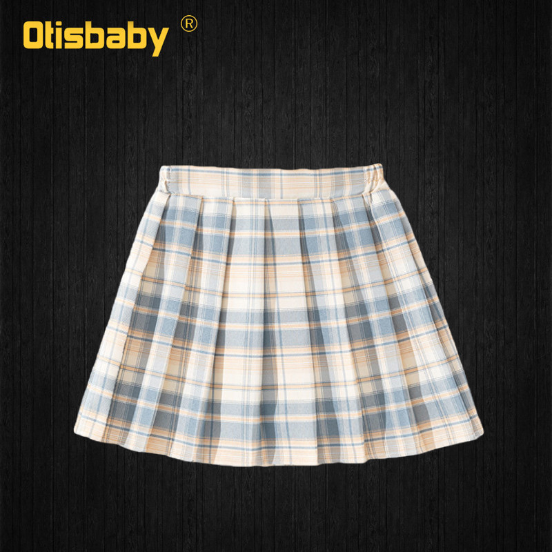 Fusta scurtă plisată în carouri de toamnă pentru copii Haine de școală pentru fete Mini-fuste cu talie înaltă Uniforme pentru copii 5 -14 ani