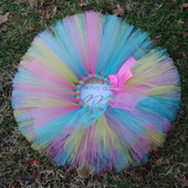 Daugiaspalviai mergaičių sijonai iš tiulio, baleto sijonai, sijonai su rožiniu kaspinu Vaikų gimtadienio kostiumų sijonai Audiniai