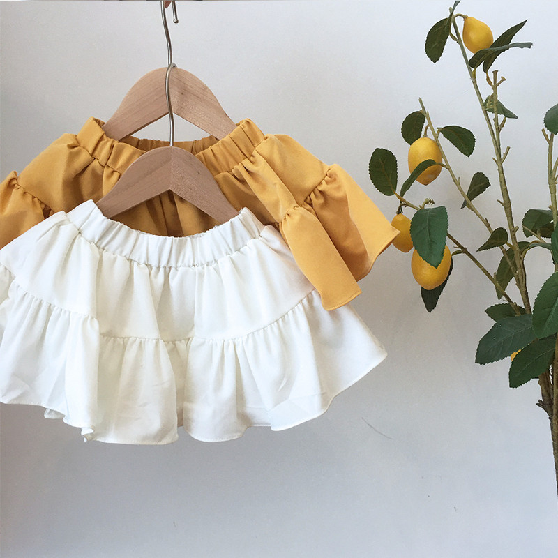 2021. aasta väikelaste beebitüdruku seelik, volang, massiivne A-kujulised topid, plisseeritud miniseelikud, suvised lapsed, noorukid, magusad riided