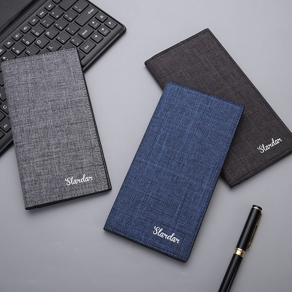 Nagyméretű férfi textil pénztárca, két modell