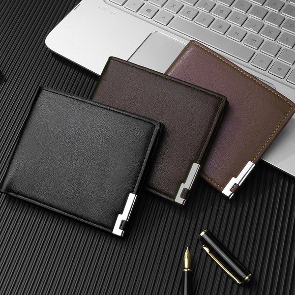 Elegáns férfi pénztárca eko bőrből, rögzítés nélkül