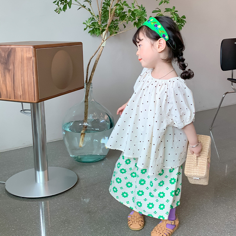 Tüdrukute puuvillased armsad lillelised seelikud 1-6 aastastele lastele sobivad vabad seelikud