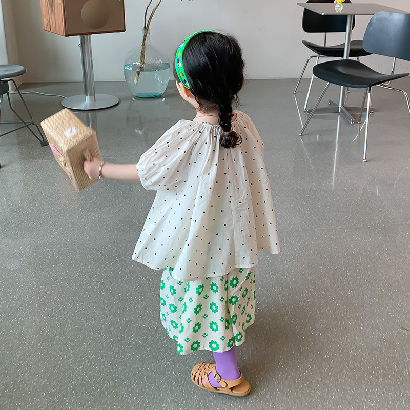 Tüdrukute puuvillased armsad lillelised seelikud 1-6 aastastele lastele sobivad vabad seelikud