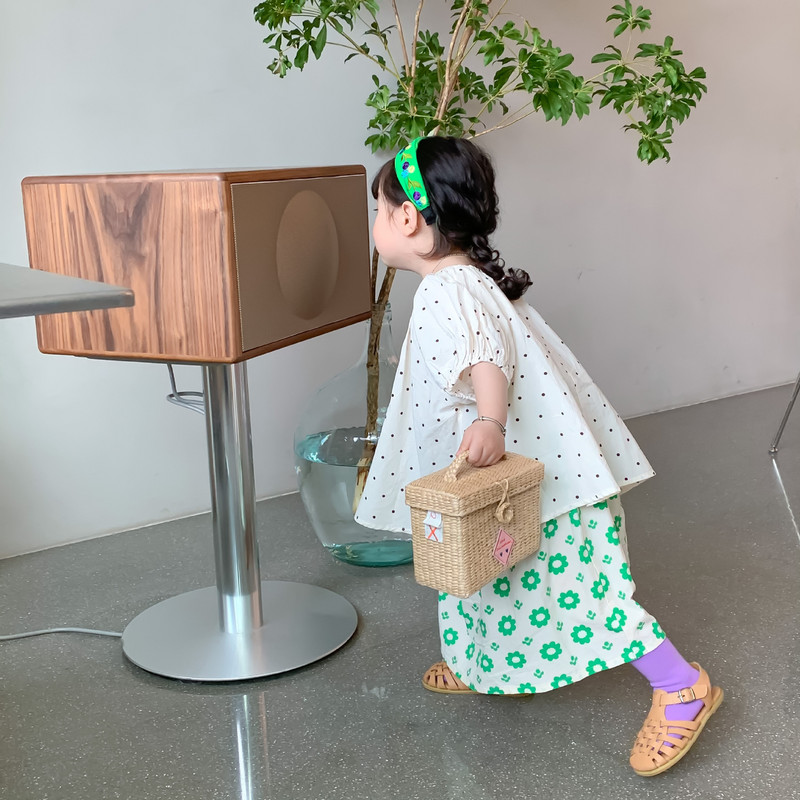 Tüdrukute puuvillased armsad lillelised seelikud 1-6 aastastele lastele sobivad vabad seelikud