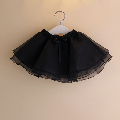 Baby Girls TuTu hosszú szoknyák Bolyhos gyerek báli ruha tömör kis szoknya Színes Tutu szoknya Tipegő lány hercegnő táncos parti szoknya