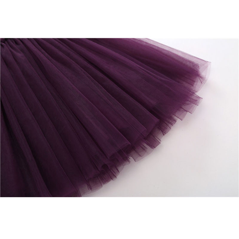 Baby Girls TuTu hosszú szoknyák Bolyhos gyerek báli ruha tömör kis szoknya Színes Tutu szoknya Tipegő lány hercegnő táncos parti szoknya