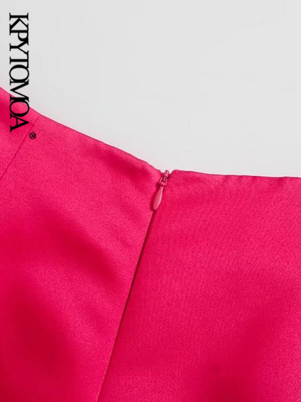 KPYTOMOA Γυναικεία κομψή μόδα μπροστά πλισέ βερμούδα σορτς Vintage ψηλόμεσο πίσω φερμουάρ Γυναικείο κοντό παντελόνι Mujer