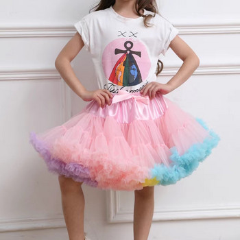 Κοριτσάκι Tutu Φούστα Μπαλαρίνα Pettiskirt Fluffy Infant Toddler Ballet Princess Tulle Ρούχα Κοστούμια γενεθλίων Χορός 1-10 ετών