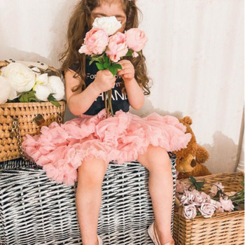 Κοριτσάκι Tutu Φούστα Μπαλαρίνα Pettiskirt Fluffy Infant Toddler Ballet Princess Tulle Ρούχα Κοστούμια γενεθλίων Χορός 1-10 ετών