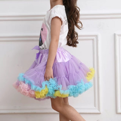 Kislány szoknya balerina kisszoknya Bolyhos csecsemő tipegő balett hercegnő tüll ruhák buli születésnapi jelmez tánc 1-10Y