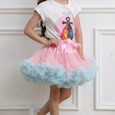 Kislány szoknya balerina kisszoknya Bolyhos csecsemő tipegő balett hercegnő tüll ruhák buli születésnapi jelmez tánc 1-10Y