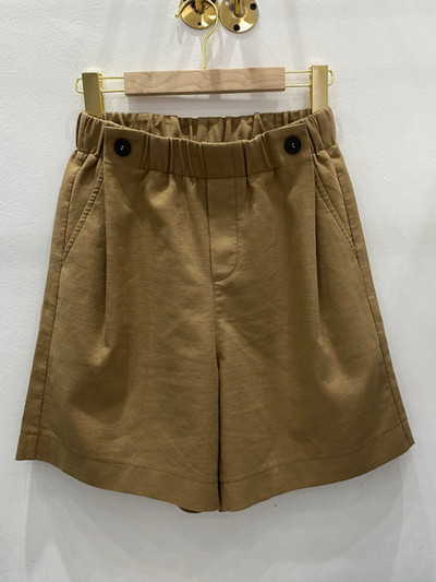 Moteriški vasariniai šortai Naujo elastinio juosmens dizaino penkių taškų kelnės Sportinės laisvalaikio šortai aukštu liemeniu 100 % medvilnė, studentiška