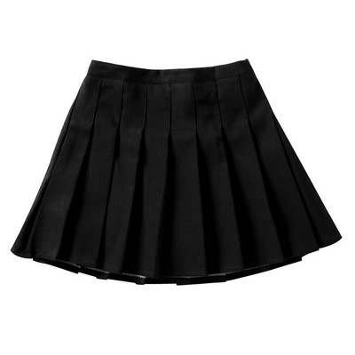 Mood, väikelapsed, väikelapsed, lapsed, tüdrukud, ühevärvilised turvaline seelik, kõrge vöökohaga printsessi plisseeritud kooliuisutaja tenniseseelik#p4