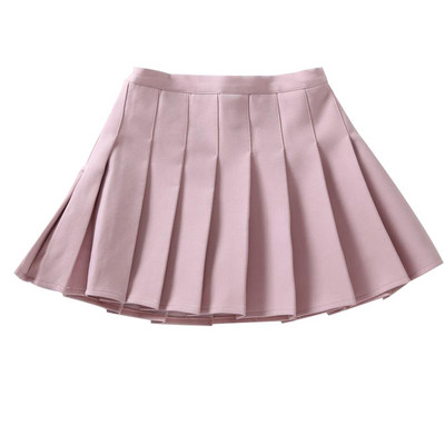Mood, väikelapsed, väikelapsed, lapsed, tüdrukud, ühevärvilised turvaline seelik, kõrge vöökohaga printsessi plisseeritud kooliuisutaja tenniseseelik#p4