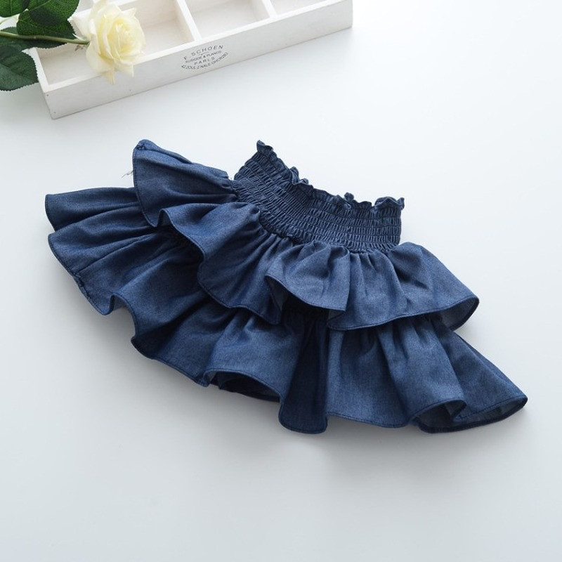 Djevojačke ljetne traper suknje Hlače iznutra Djevojačke torte Kratke suknje Pettiskirt hlače Tutu s volanima Modni slatki dječji donji dio za djevojčice