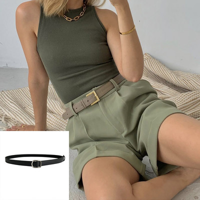 Hirsionsan magas derekú női rövidnadrág, 2021, új nyári alkalmi, elegáns, puha nadrág kötővel, bő, zsebes női rövidnadrág