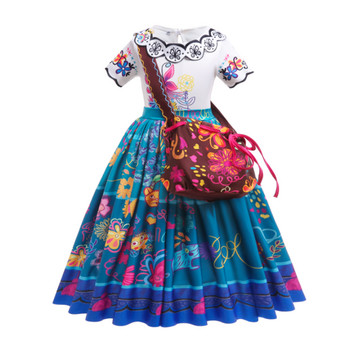 Ντίσνεϋ Πριγκίπισσα Φόρεμα 2022 Κορίτσι Mirabel Isabela Elsa Anna Στολή Παιδικό πάρτι γενεθλίων Ρούχα Halloween Cosplay Encanto Frozen1/2
