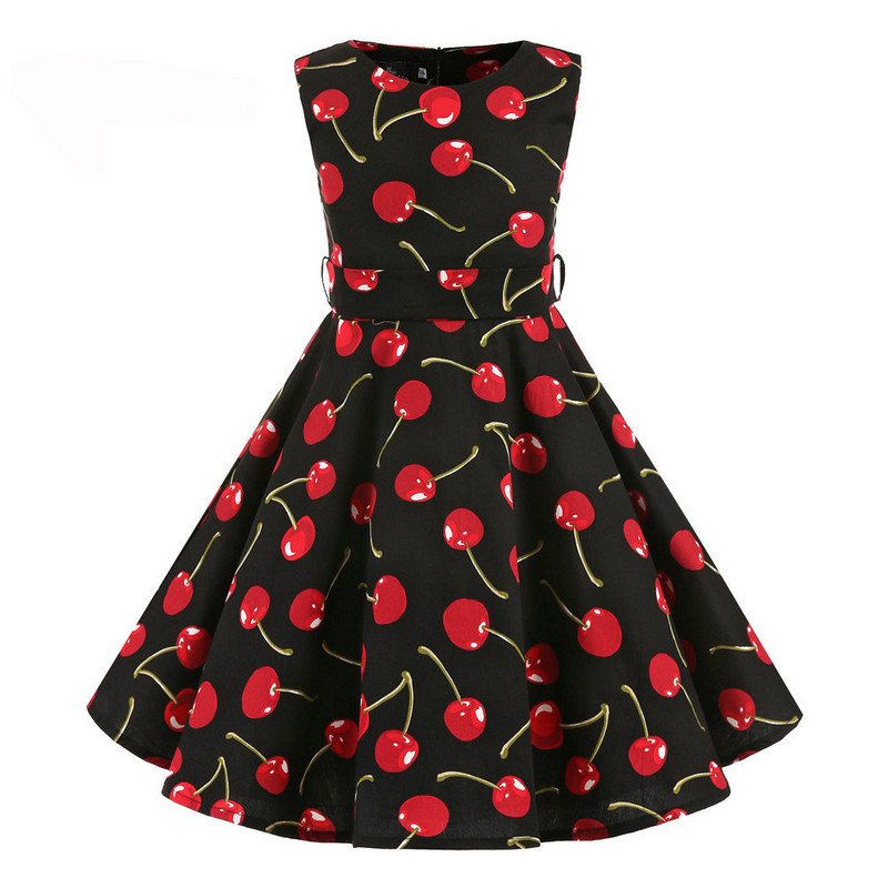 2022 m. mergaičių suknelė Nauji vasariniai džinsiniai drabužiai vaikiški, saldūs taškeliai spausdinti vakarėliui princesė suknelė vaikiškam Vestidos kostiumui