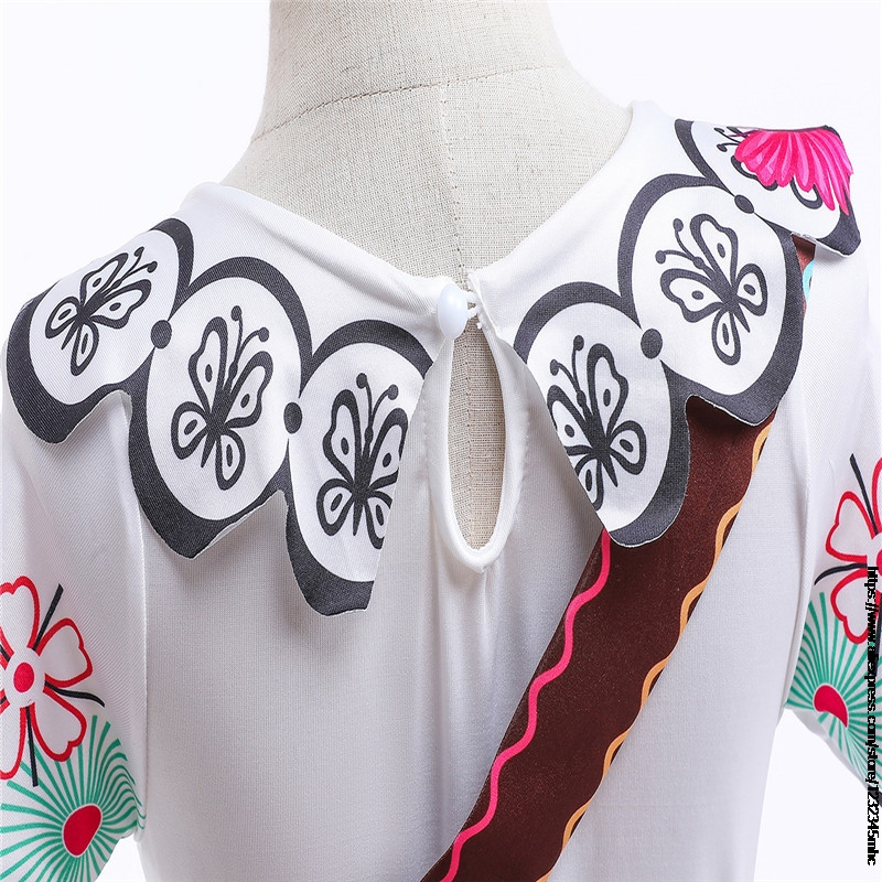 Új varázslat Encanto Mirabell Madrid jelmez gyerekeknek lány hercegnő ruha Halloween cosplay jelmez Isabela Luisa Madrigal cosplay táska