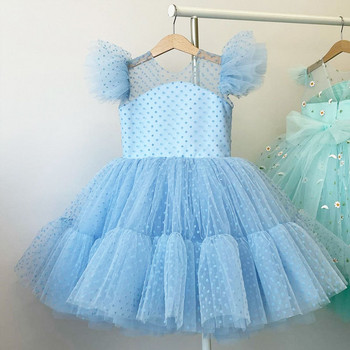 Καλοκαιρινό όμορφο φόρεμα για κορίτσια Γενέθλια πάρτι Κοινωνία Φόρεμα πριγκίπισσας Δαντέλα Λεπτό παιδικό φόρεμα μπάλα Κομψό φόρεμα Μέγεθος 4-10Τ