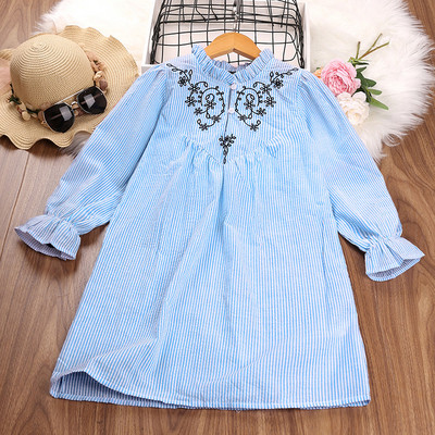 HE Hello Enjoy 2022 m. nauja mergaičių suknelė pavasario ilgomis rankovėmis laisvalaikio suknelės su gėlėmis mergaitėms princesių vaikiški kostiumai 5 6 7 8 Y