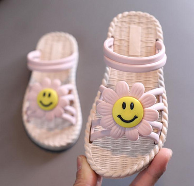 Mergaičių batai su drugelio mazgu Neslystantys minkšti vaikiški batai kūdikiams vasariniai korėjiečių vaikiški mergaičių princesės paplūdimio sandalai atvirais pirštais