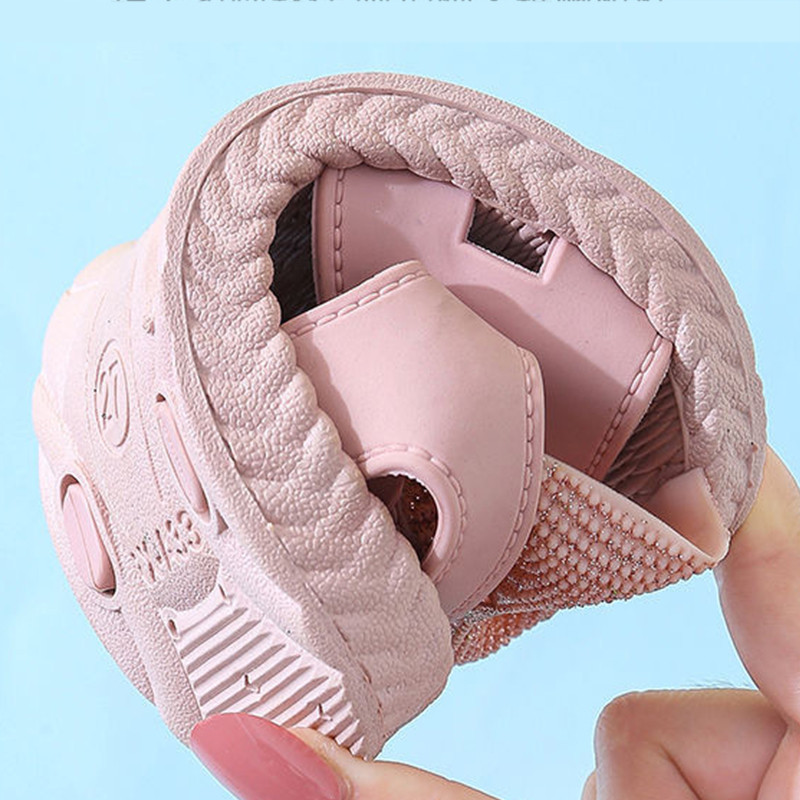 Mergaičių batai su drugelio mazgu Neslystantys minkšti vaikiški batai kūdikiams vasariniai korėjiečių vaikiški mergaičių princesės paplūdimio sandalai atvirais pirštais