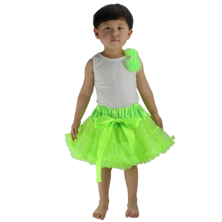 Baby Girls Chiffon Bolyhos kisszoknya Tutu Princess Party Szoknyák Balett Dance Wear 12m-10t 30 Colors meisjes rok
