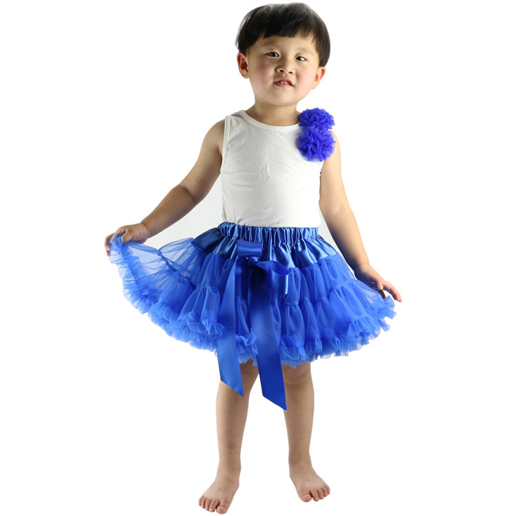 Baby Girls Chiffon Bolyhos kisszoknya Tutu Princess Party Szoknyák Balett Dance Wear 12m-10t 30 Colors meisjes rok