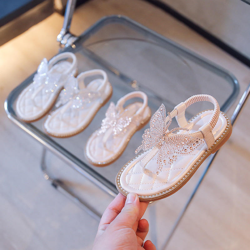 Kalnų krištoliniai drugeliai batai vaikams mergaitėms, šlepetės, želė sandalai, batai vaikams.