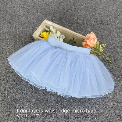 Gyerektánc divat rövid szoknya fonalszoknya lányoknak alsószoknya balettszoknya fehér táncszoknya négyrétegű