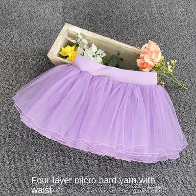 Gyerektánc divat rövid szoknya fonalszoknya lányoknak alsószoknya balettszoknya fehér táncszoknya négyrétegű
