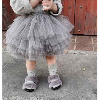 Fashion Mesh Girls Tutu έξι στρώσεων Τούλι κοντό ύφος Puffy φούστες Χορός Princess Ballet Χαριτωμένη φούστα κέικ Καλοκαιρινό φθινόπωρο Παιδικά ρούχα