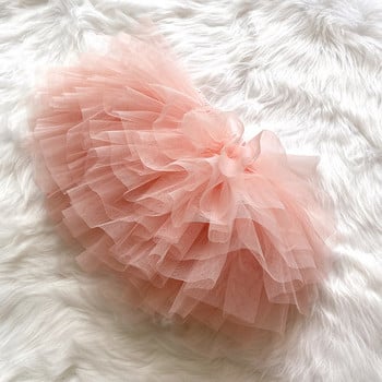 Fashion Mesh Girls Tutu έξι στρώσεων Τούλι κοντό ύφος Puffy φούστες Χορός Princess Ballet Χαριτωμένη φούστα κέικ Καλοκαιρινό φθινόπωρο Παιδικά ρούχα