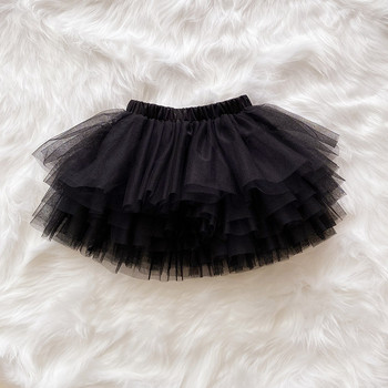 Fashion Mesh Girls Tutu έξι στρώσεων Τούλι κοντό ύφος Puffy φούστες Χορός Princess Ballet Χαριτωμένη φούστα κέικ Καλοκαιρινό φθινόπωρο Παιδικά ρούχα