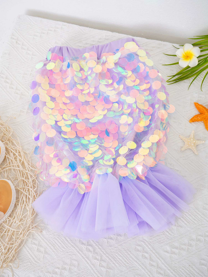 Vaikiški mergaičių sijonai Madingi pavasario vasaros blizgučiai Maxi sijonas Mergaitės undinėlės princesės sijonas vaikams undinėlės uodegos kostiumas