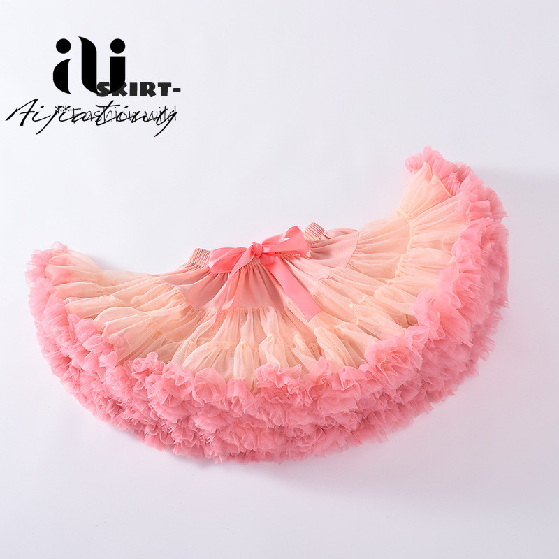 2-15 éves korig csipke szoknya lányoknak bolyhos sifon kisszoknya egyszínű szoknya lány táncos szoknya karácsonyi tüll alsószoknya tüll