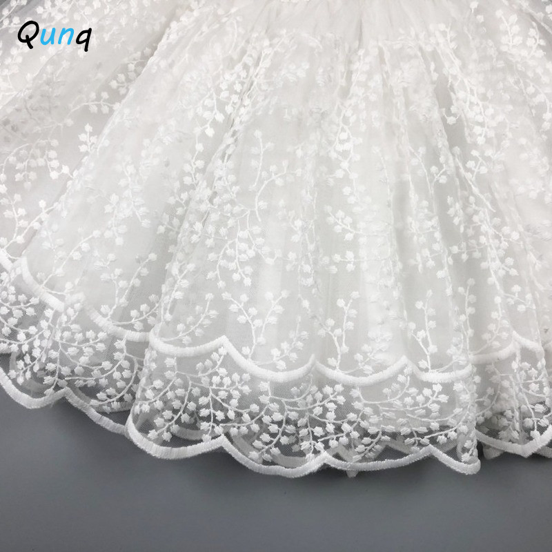 „Qunq“ vasaros mergaičių tinklinis nėrinių sijonas „Tutu“ Naujas laisvalaikio elastinis juosmens sijonas Tvirtas vaikų teniso sijonas Princesės kostiumas Amžius 3T-8T