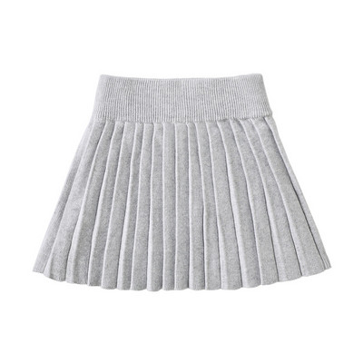 Pletene suknje za djevojčice 2021 Nove dječje pamučne suknje za djevojčice Jesen Zima Plisirane suknje visokog struka Vino crvena ružičasta suknja 12M-4Y